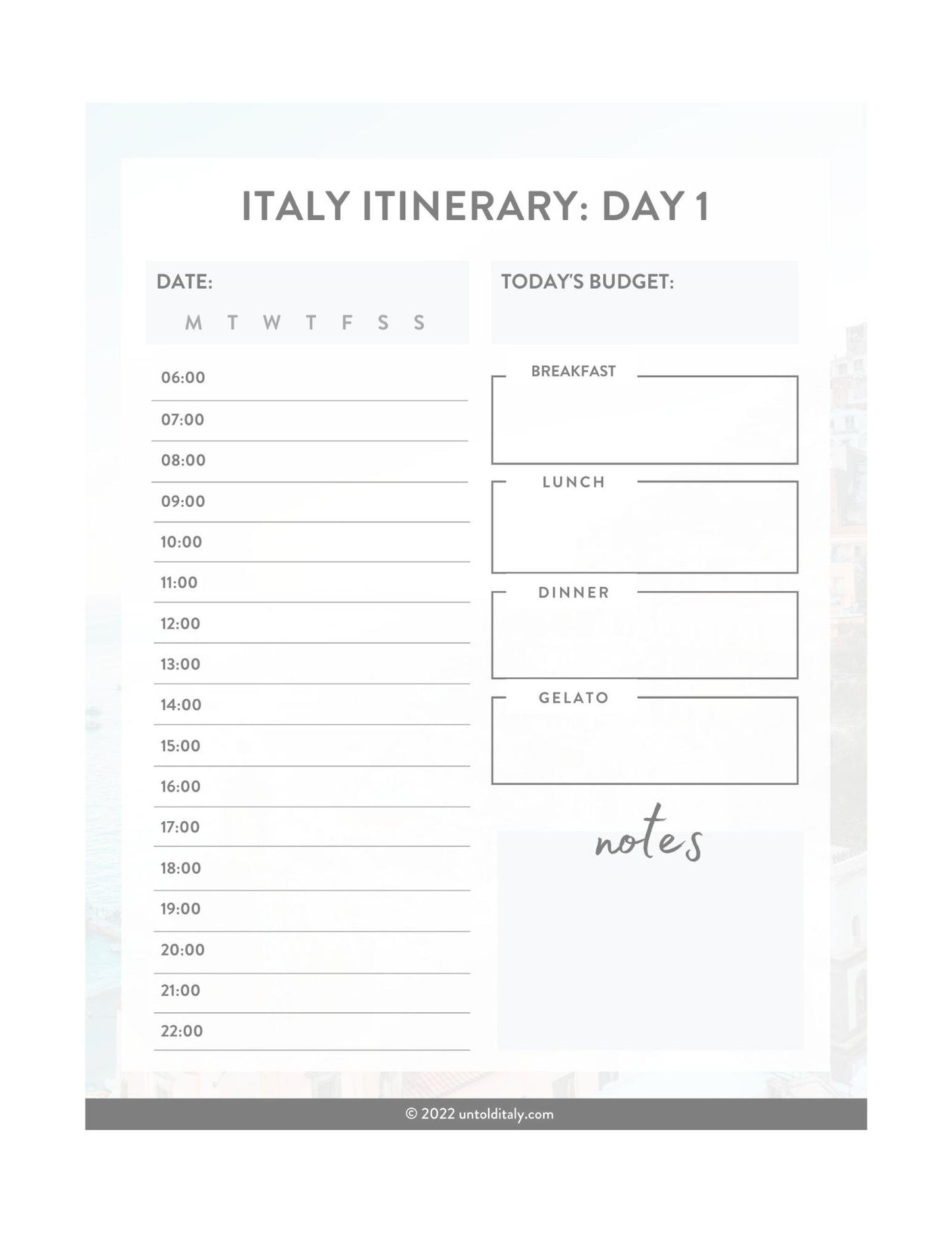 Ultimate Italy Travel Planner 2025 Edition
