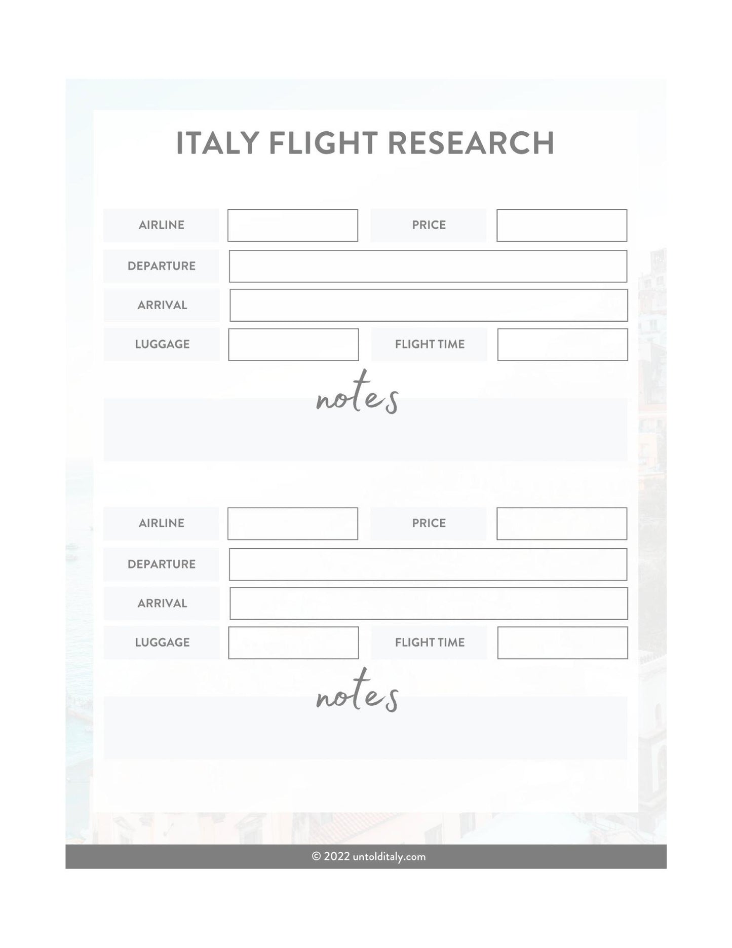 Ultimate Italy Travel Planner 2025 Edition