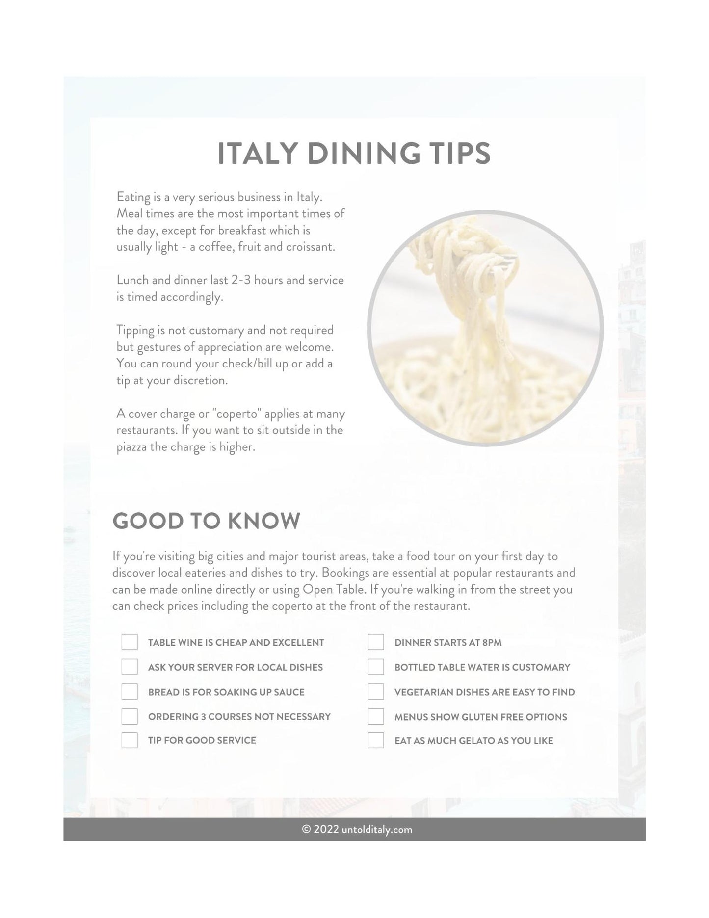 Ultimate Italy Travel Planner 2025 Edition