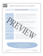 Load image into Gallery viewer, Italy Trip Planning Toolkit 2026 Edition
