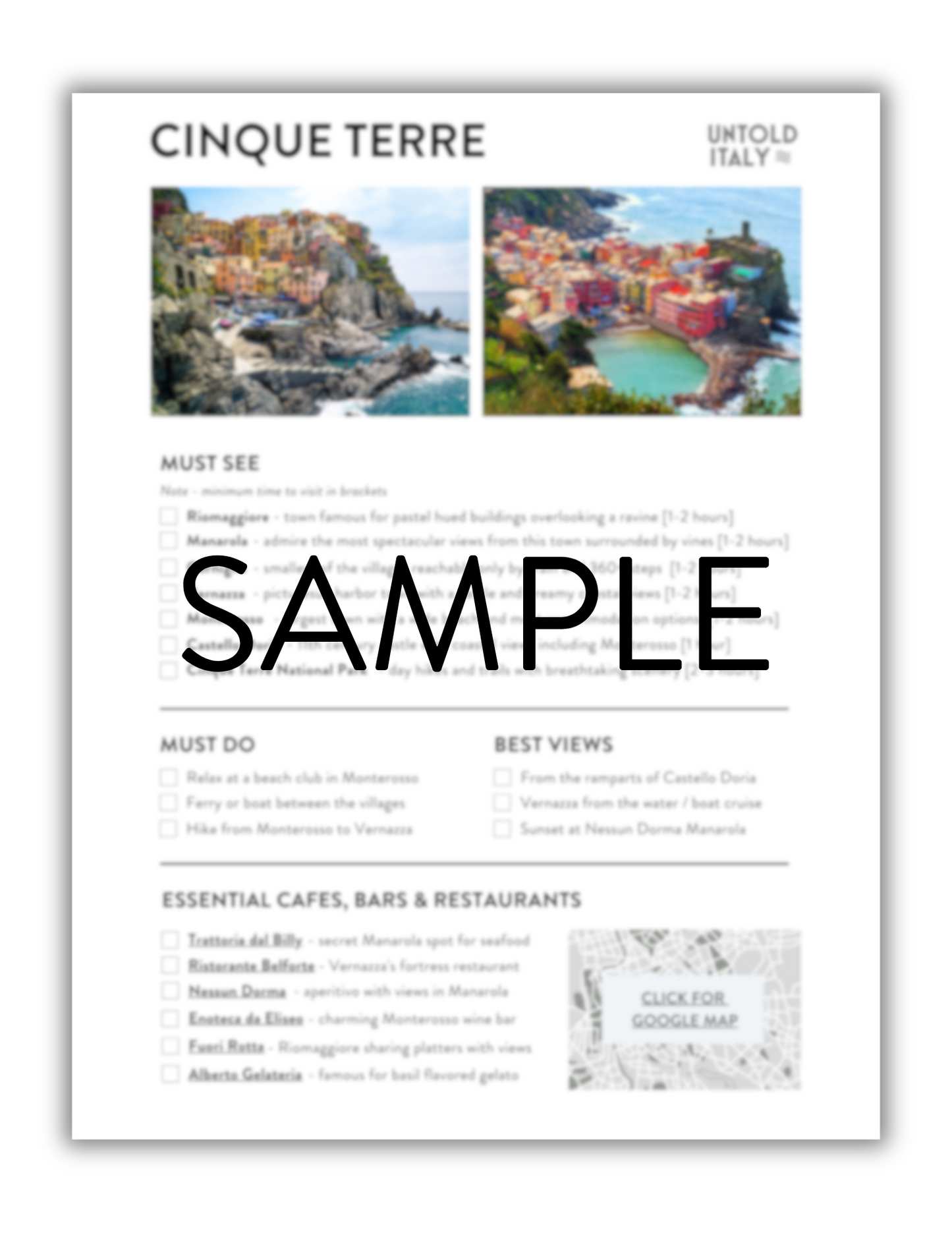 Italy City Planners Bundle: Rome, Florence, Venice, Amalfi Coast and more