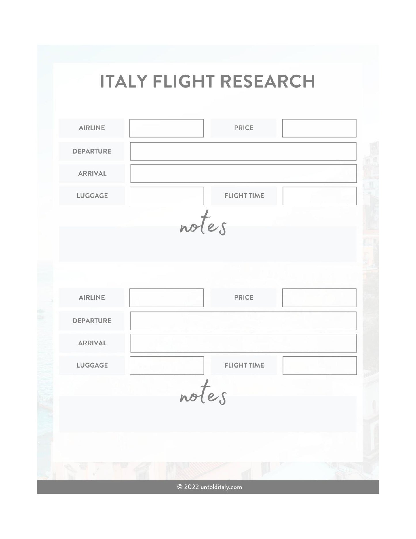 Ultimate Italy Travel Planner 2023 Edition