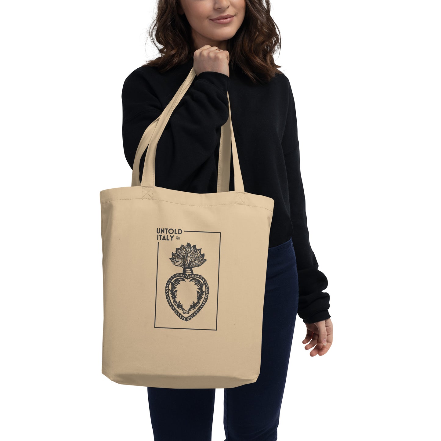 Untold Italy's Sacred Heart Eco Tote Bag [Natural]