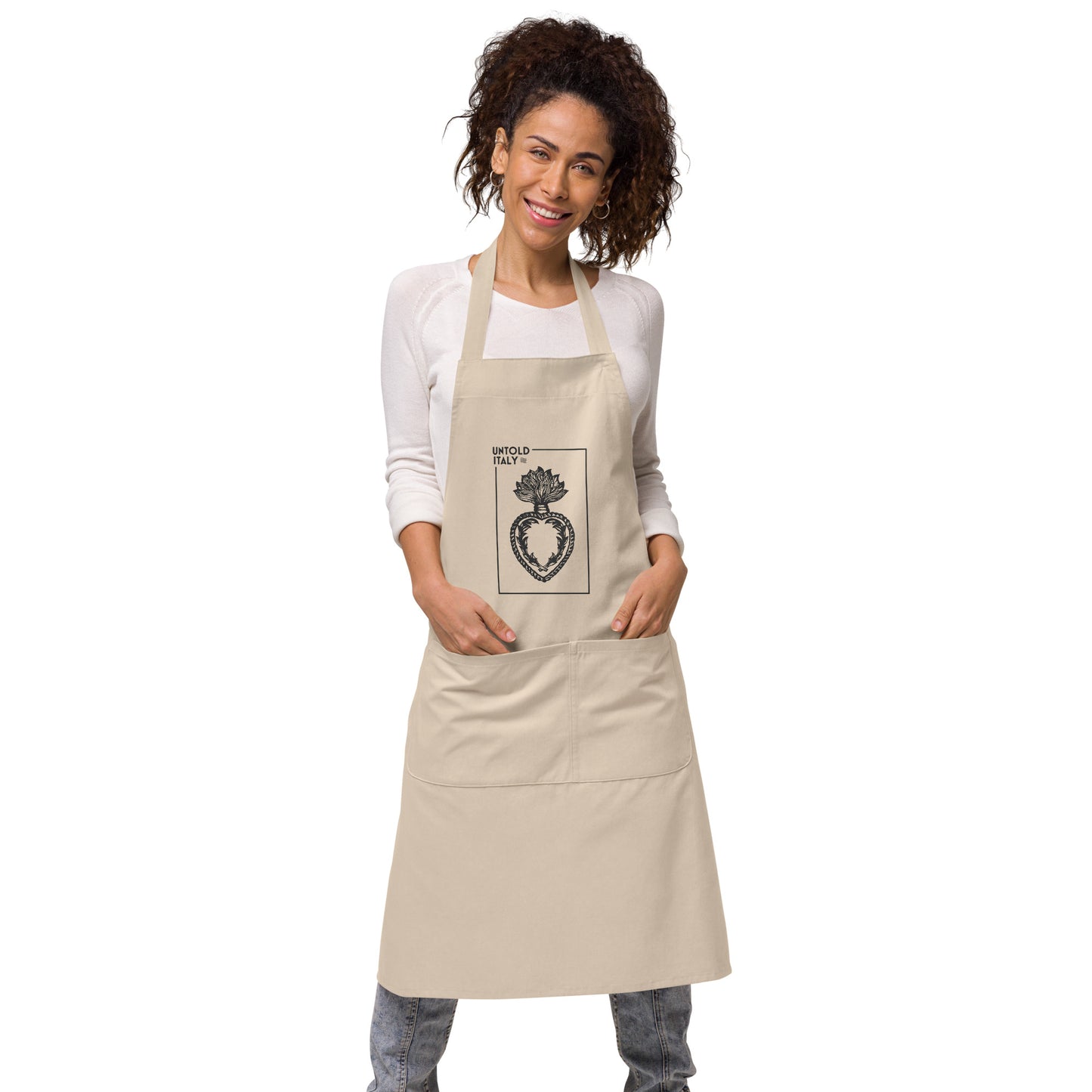 Untold Italy's Sacred Heart organic cotton apron